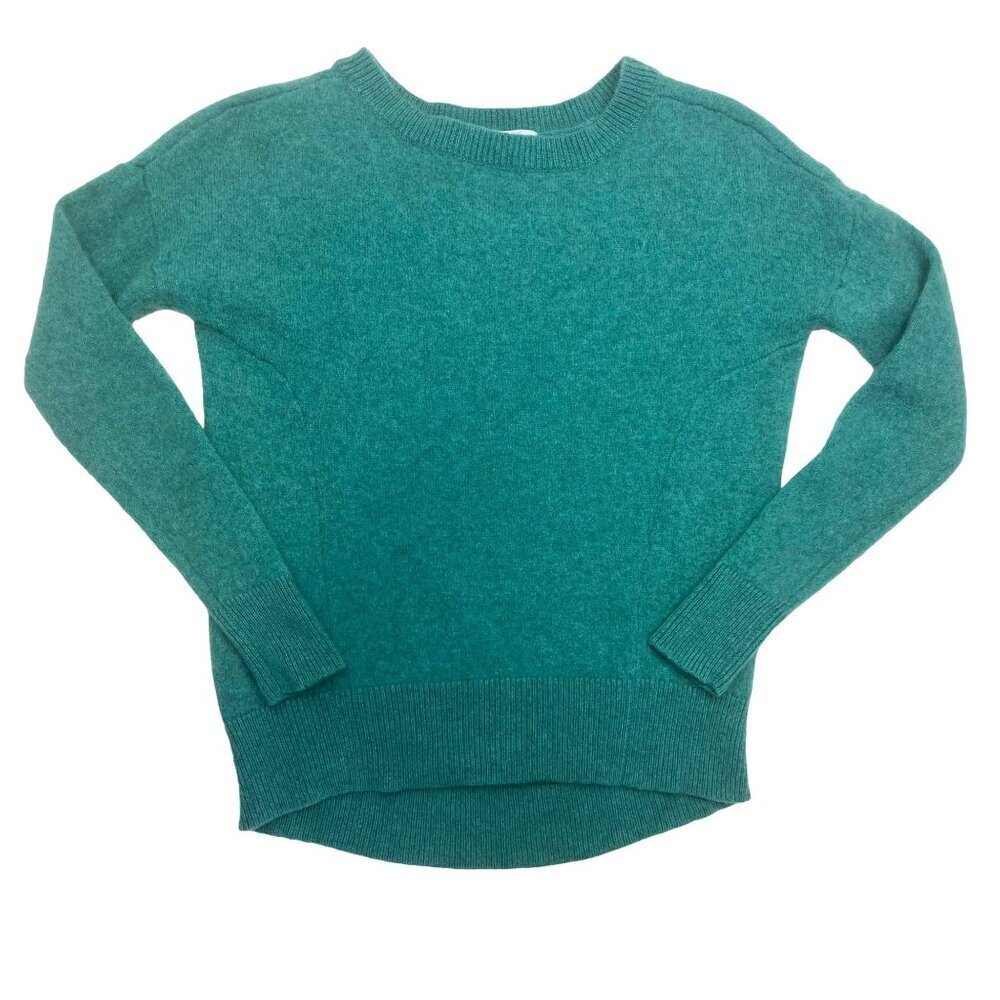 Barrow & Grove Cashmere Sweater Green Blue Color Ladies Size SMALL Preppy Casual